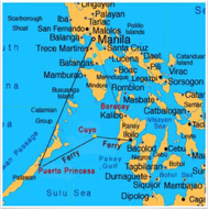 Philippines Map – Cuyo Island